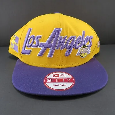 Los Angeles Lakers New Era Hardwood Classics 9Fifty Snapback Hat • $15