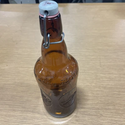 $2.29 • Buy Pop Tops Swing Top Bottles - 25 Oz Amber Fisher Beer Brewing Bottles, Many Uses