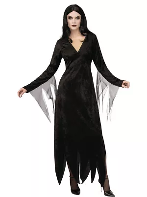 Womens The Addams Family Morticia Addams Costume • $59.98