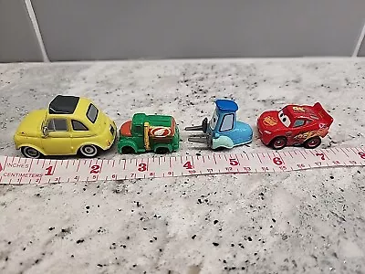 Lot Of 4 Disney Pixar CARS Mini Vehicles Pitty Blue Forklift Light #95 Tanker • $14.24