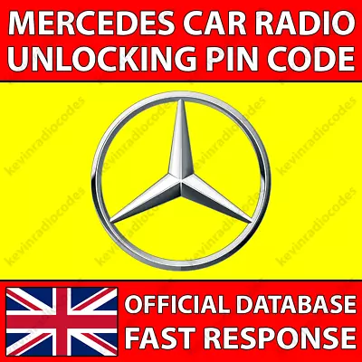 ✅mercedes Radio Code Decode Unlock Truckline Truck Base Sound Audio 10 20 30 40✅ • £4.79