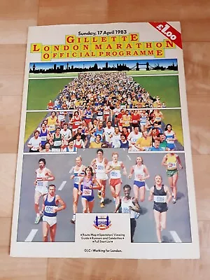 Vintage 1983 Gillette London Marathon Souvenir Guide • £4