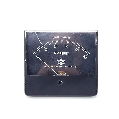 Vintage Model Rectifier Corporation 2711 Analog Ammeter Amps DC Meter Works READ • $24.99