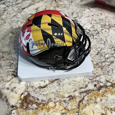 Dontay Demus Jr Signed Mini Helmet Maryland Terrapins Football Terps NCAA PROOF • $79.99