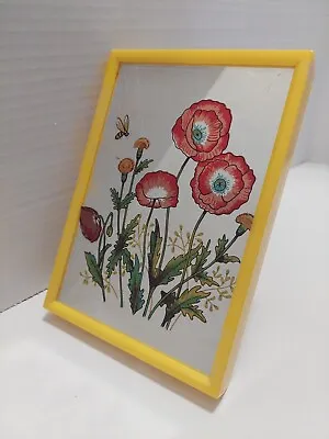 Vintage 1978 Yaps Music Box With Flower Bee Love Story Floral Mirror Works MCM • $29.98