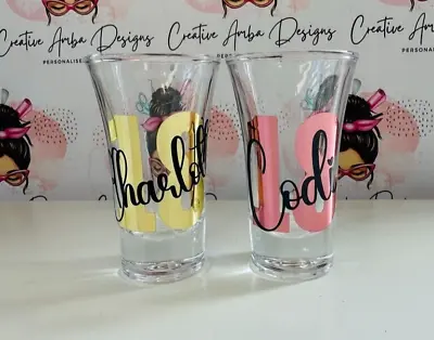 £6.75 • Buy Personalised Shot Glass, 18th, 21st, 30th Birthday Gift, Personalised Gift, Name