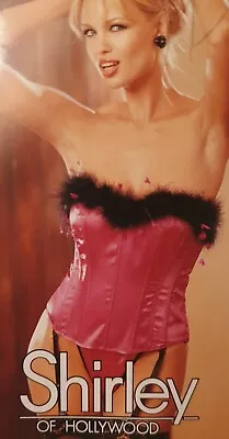 £45 • Buy Shirley Of Hollywood Hot Pink Satin Bustier 34 38 Women Designer Basques Corsets