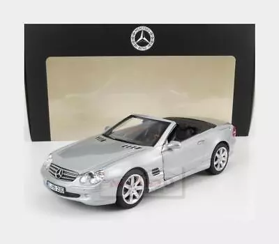 1:18 NOREV Mercedes Benz Sl-Class Sl500 (R230) Cabriolet 2003 Silver B66040688 M • $142.87