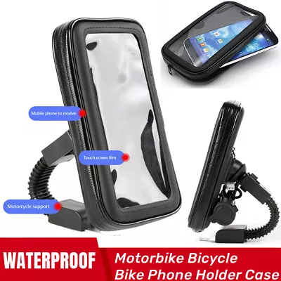 5.5  Bike Mount Holder Case Waterproof Bicycle Mount Handlebar For Samsung Phone • £4.49