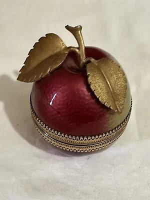 Vintage Evans Two Tone Red Green Apple Enamel Table Lighter Working • $65