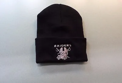 Oakland/Las Vegas Raiders Football Skull Logo Knit Beanie Hat New • $22.99