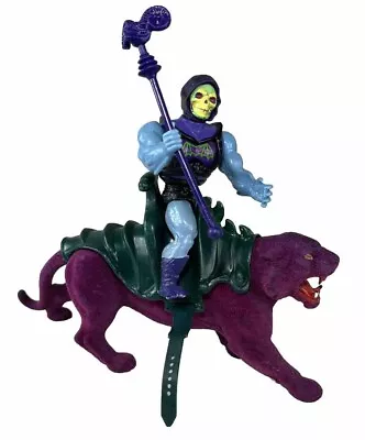 MOTU Vintage Masters Of The Universe Battle Armor SKELETOR With Panthor • $34.99