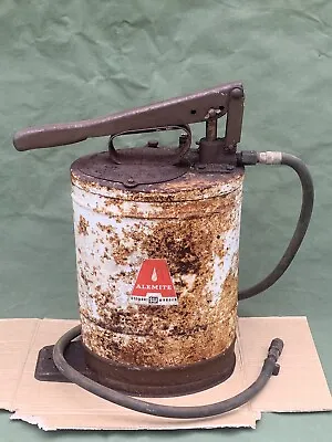 Vintage Alemite Stewart Warner Oil Can With Pump & Hose • $100