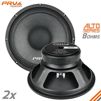 2x PRV Audio 12W750A Midrange ALTO Car Audio 12  Speakers 8 Ohm 12A PRO 1500W • $139.82