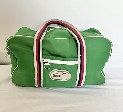 Lacoste Sport Duffle Gym Bag Green Vintage • $75