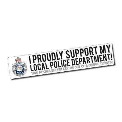 Funny Police Sticker / Decal - JDM Drift Ute 4x4 Speeding Tickets Aus FCK Bomb • $10.50