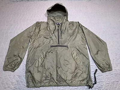 Vintage Gap Nylon Rain Jacket Pullover 1/2 Zip Green Men’s Medium Windbreaker • $33.15