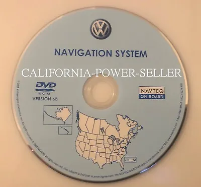 2006 2007 2008 VW Passat Jetta Touareg Golf GTI Eos R32 Navigation DVD Map V.6B • $188.88