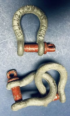 Three (3) Shackle Clevis.  WLL  1/2 Ton Lightly Used. Excellent Condition. • $15