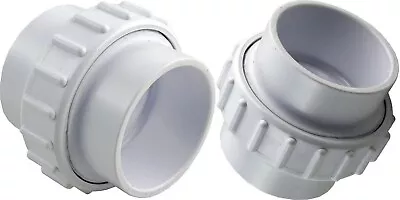 2  Slip PVC Union Coupling Pipe Fitting Adapter For Pool Spa Hot Tub Plumbing • $26.50