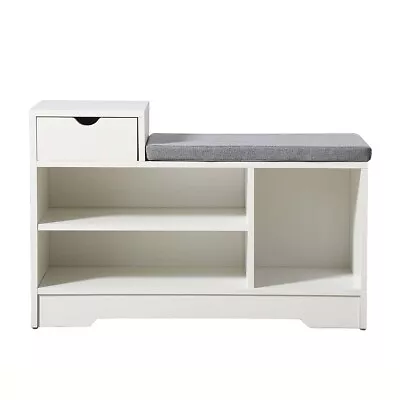 £75 • Buy Shoe Storage Bench Cabinets Shoes Rack With Drawer,Cushion,Shelf Hallway Organis