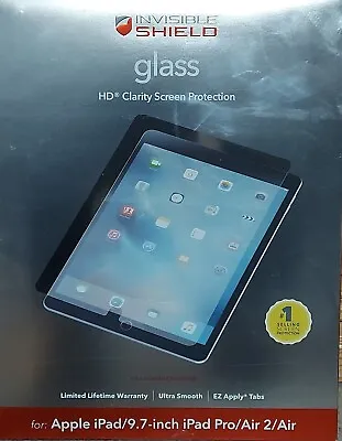 $15 • Buy ZAGG InvisibleShield HD Glass Screen Protector 9.7 Inch IPad Pro, IPad Air/Air 2