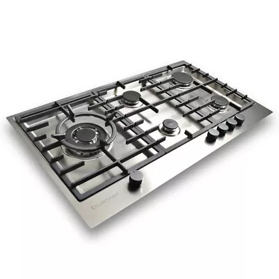 Kleenmaid Gas Surface Mount Built In Cooktop Stove/Cooktop Stainless Steel 90cm • $1199