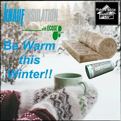 £271.01 • Buy Knauf Earthwool Loft Roll Insulation 44 Combi Cut 100mm13.89m2 & 200mm 6.84m2 
