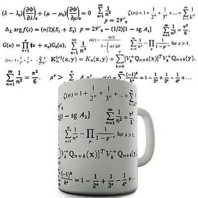 Maths Equations Formulas Novelty Mug • £7.99