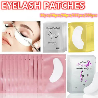 £9.99 • Buy Salon Eyelash Pads Lint Free Under Eye Gel Pad MakeUp Tool 10/20/50/100Pairs
