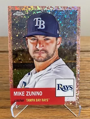 MIKE ZUNINO - 2022 TOPPS CHROME PLATINUM ROSE GOLD MINI DIAMOND /75 (Tampa Bay) • $3