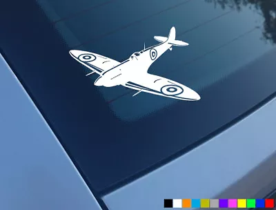 Spitfire Car Stickers Decals Van Novelty Bbmf Ww2 Raf Funny Vinyl Fighter Jet • £9