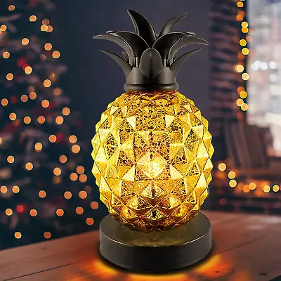 Mercury Glass Pineapple Lamp Table Night Light For...  • $49.29