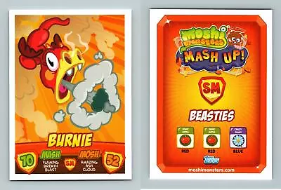 Burnie - Moshi Monsters Mash Up! Series 2 Topps 2011 Trading Card • $1.23