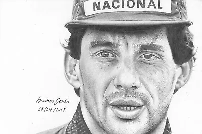 AYRTON SENNA F1 DRIVER Canvas Art Print • £13.99