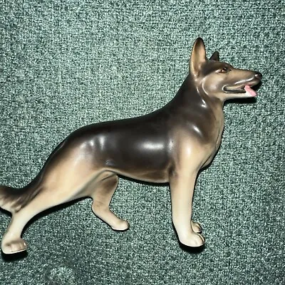 Dog Figurine Standing German Shepherd Porcelain Ceramic Vintage Japan • $21.50