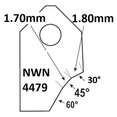 45°-1.70mmValve Seat Cutting Carbide Tip BitSERDI NEWEN ROTTLER SUNNEN GOODSON • $18.30