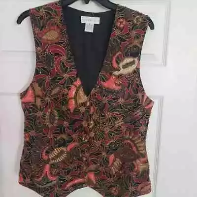 Vintage Summit Hill Colorful & Beaded Vest - Size M • $12