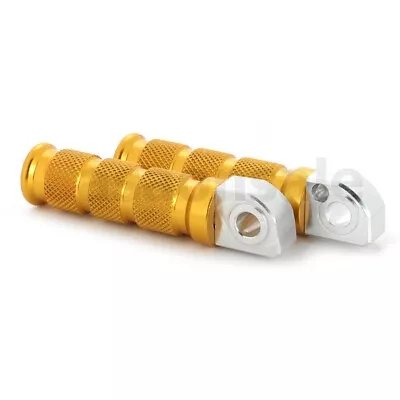 [SASA] GOLD CNC Billet Anodized Rear Foot Pegs For Yamaha YZF R6 R1 R6S V-MAX • $15.99