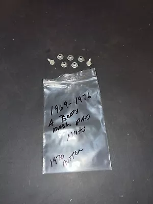 1967 - 1976 Mopar A Body Correct Dash Pad Nuts 69 70 71 72 73 74 75 Dart Duster • $14.99