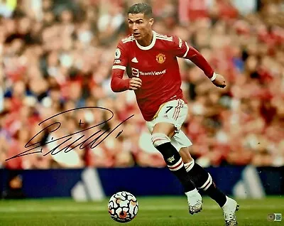 Cristiano Ronaldo Autographed 16x20 Photo Manchester United Beckett Witnessed • $598.89