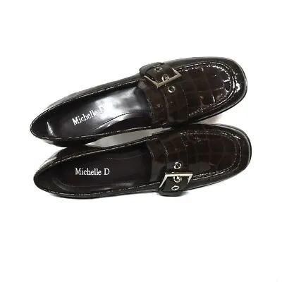 Michelle D Brown Alligator Loafers 6.5m • $25