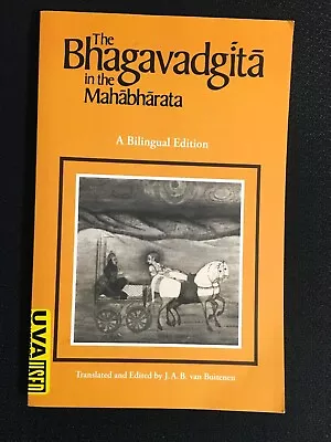 The Bhagavadgita In The Mahabharata BILINGUAL EDITION J. A. B. Van Buitenen VG! • $5.99