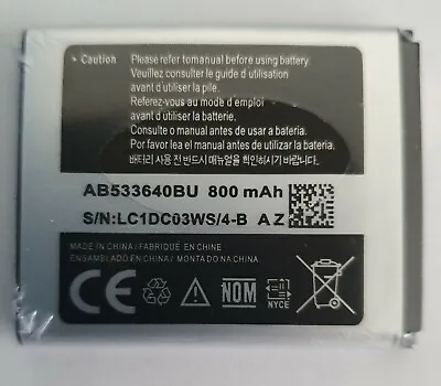 £1115.99 • Buy New After Sales Battery For Samsung B3310 C3050 J600 S8300 And Various Phones