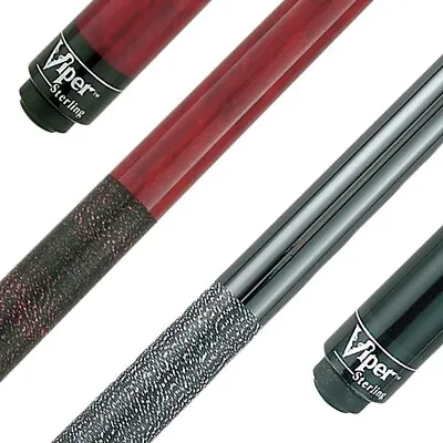 Viper Elite Wrapped Pool Cues - 19 Ounce - Black/Red - Set Of 2 • $86.99