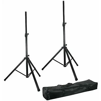 Pulse Twin Adjustable Speaker Stands Kit With Carry Bag SSKIT1 • £55.99