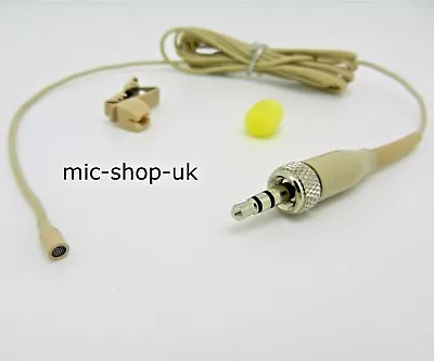 £21.95 • Buy Beige Discreet Lavalier Lapel Microphone For Sony UTX UWP WRT ZTX Wireless Mic
