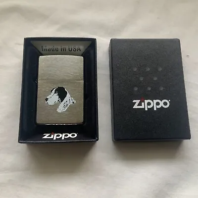 Vintage Zippo 200 Planeta Dog Petrol Pocket Lighter Cased • £15