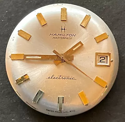 Vintage Hamilton Cal 703 Men's Watch Movement Quartz Parts Good Balance Swiss • $29.95