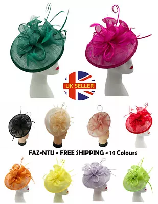 Fascinator Women's Large Headband Clip Hat For Weddings Ladies Day Races Ascot • £16.85